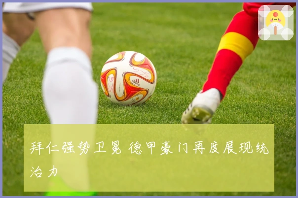 拜仁强势卫冕 德甲豪门再度展现统治力